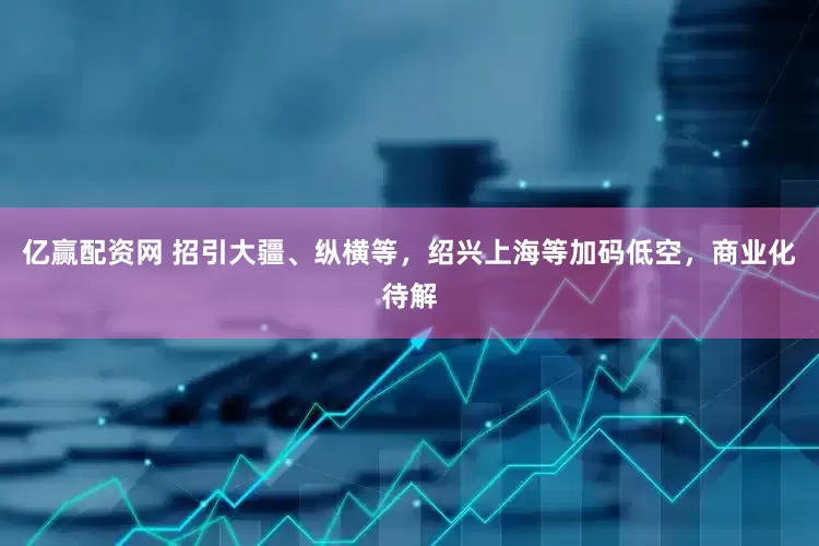 亿赢配资网 招引大疆、纵横等，绍兴上海等加码低空，商业化待解
