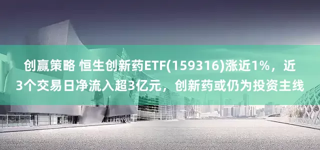 创赢策略 恒生创新药ETF(159316)涨近1%，近3个交易日净流入超3亿元，创新药或仍为投资主线
