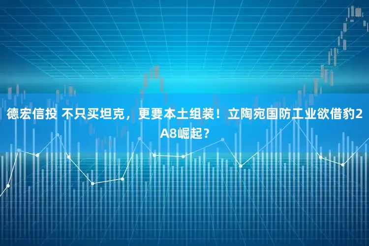 德宏信投 不只买坦克，更要本土组装！立陶宛国防工业欲借豹2A8崛起？